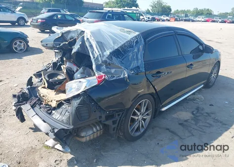 2017 Hyundai Sonata Sport 2.0T from USA, damaged, VIN 5NPE34AB3HH537285
